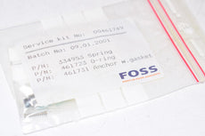 NEW Foss 00461749 Service Kit for Milkoscan Analyzer Spring, O-Ring, Anchor W/ Gasket