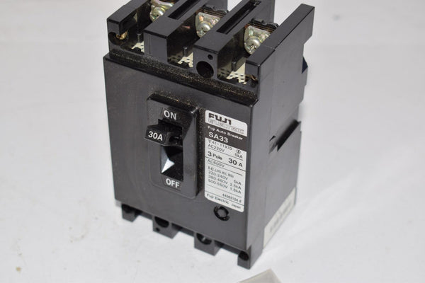 NEW Fuji Electric SA33 Circuit Breaker Switch 3 Pole 30A AC 600V – VB ...