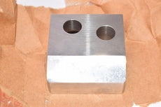 NEW GE Turbine Part: 322136757P001 Rev. A Stainless Steel Fitting, 2-1/2'' OAL x 2-1/4'' W x 1'' Thick