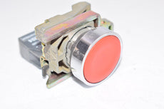 NEW General Purpose Red Push Button Switch W/ Schneider Electric ZBE-1024 Contact Block