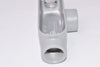 NEW GRAINGER APPROVED T-Style 3/4'' Conduit Outlet Body, Threaded Aluminum, 7.2 cu. in., 11Y590