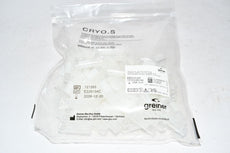 NEW Greiner Bio-One 121263 Polypropylene Cryogenic Vial, Sterile, Round Bottom, Internal Thread Natural Cap, ID Field, 2 mL
