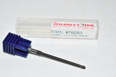 NEW Harvey Tool 76093 3/32'' 4FL CVD Diamond Coated Carbide Ball End Mill