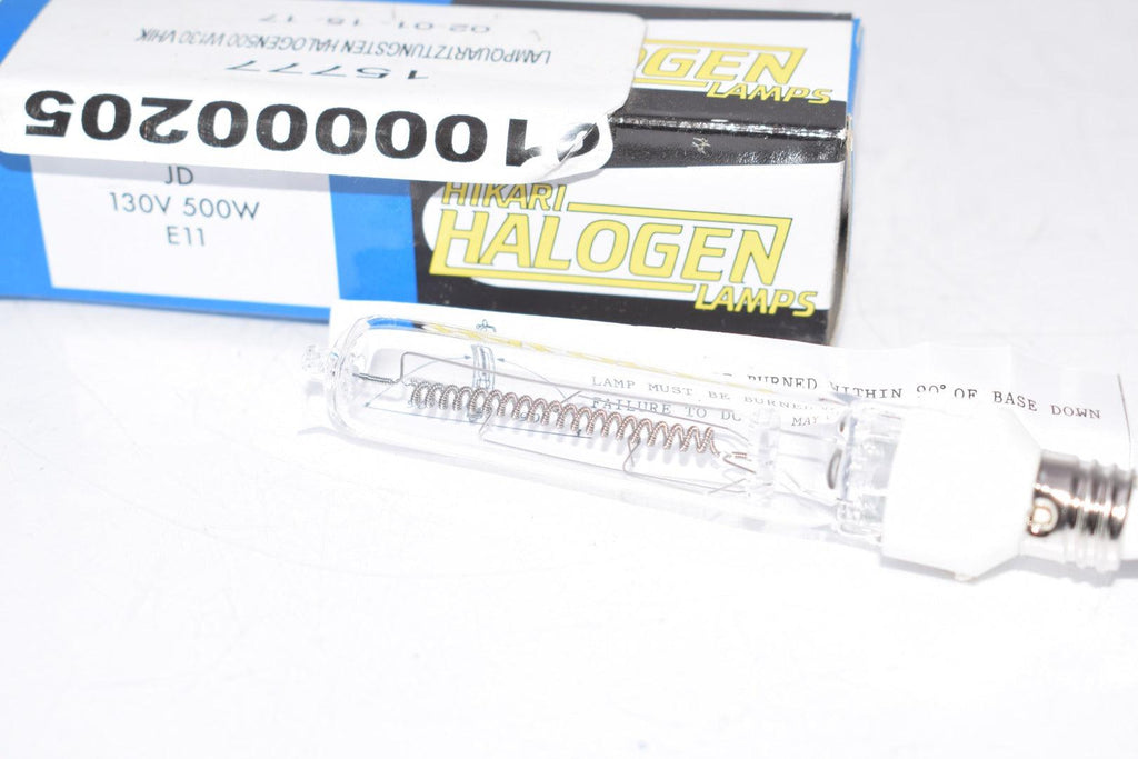 NEW Hikari Halogen JD 130V 500W Halogen Lamp E11 Condition_New