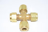 NEW Hoke Parker 6--B 4 Way Brass Fitting 3/8''