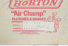NEW Horton 846900 Air Champ Fw Repair Service Kit Clutch Replacement