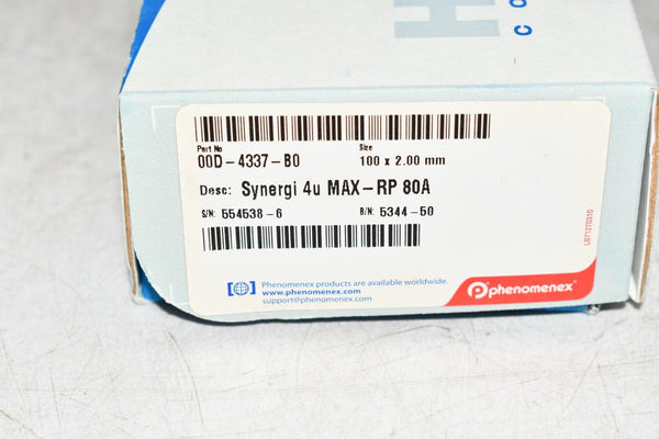 NEW HPLC Phenomenex Synergi 4 m Max-RP 80 , LC Column 150 x2 mm 00F ...