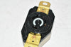 NEW Hubbell HBL2330 20A 277V AC Twist-Lock Black Nylon Single Flush Receptacle