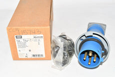 NEW Hubbell HBL430P9W IEC Pin and Sleeve Plug: 30 A, 125/250V, IEC Grounding, 7 9/10 hp Horsepower Rating