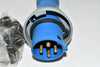 NEW Hubbell HBL430P9W IEC Pin and Sleeve Plug: 30 A, 125/250V, IEC Grounding, 7 9/10 hp Horsepower Rating