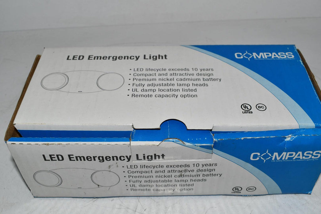 NEW Hubbell Lighting Compass CU2 Series White 2-Light LED Emergency ...