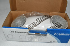 NEW Hubbell Lighting CU2 Commercial Emergency Light with Battery Backup, LED Emergency Lighting Fixture with Twin Adjustable Heads