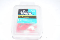 NEW Ideal 83-2131 Ring Terminal, Vinyl Insulated, 22 to 18 AWG, # 8 Stud PK25