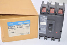 NEW IEM CAT No. EDA3100, EDA-14KA Circuit Breaker 100 AMP 240V AC 3 Pole
