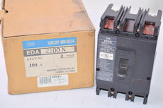 NEW IEM EDA 2100N, EDA2100N 100 Amp 2 Pole 240 VAC 125/250 VDC MAX Circuit Breaker