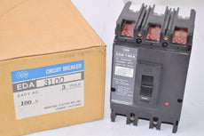 NEW IEM Industrial Electric EDA3100 EDA-14KA 100Amp 240 VAC 3 Pole Industrial Circuit Breaker Switch