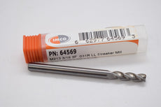 NEW IMCO 64569 3/16'' Carbide End Mill M213 3F .031R LL Streaker Mill