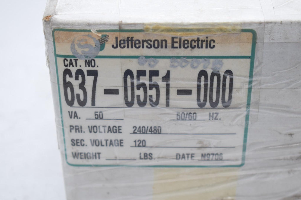 NEW Jefferson Electric 6370551000 Control Transformer 240/4