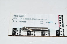 NEW KEO 30251 RH SD Spotting Drill, 0.25'' Cutting Diameter, 90 Degree Cutting Angle, 1.5'' Cutting Length