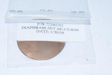 NEW Kerotest Manufacturing Part:, 72540792 Diaphragm Set BE-CU & SS