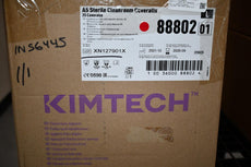 NEW Kimberly Clark Kimtech 88802 A5 Sterile Cleanroom Coveralls LARGE 25/Pack