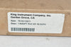 NEW King Instrument 7510212A-11 FLOW METER INLINE 1/4 INCH FNPT PORT BLOCK STYLE 125 MAX PSI