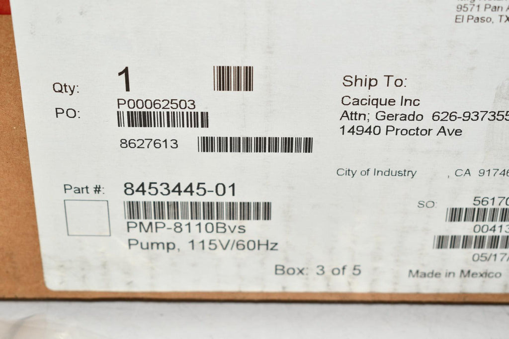 NEW Knight PMP800 Peristaltic Metering Pump 845344501 PMP8110BVS 115V Condition_New