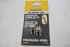 NEW Lehigh 7450 1/8'' Clamps Stainless Steel Wire Rope