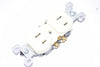 NEW LEVITON 15 Amp, 125 Volt, NEMA 1-15R, 2P, 2W, With Ears Duplex Receptacle 223-I