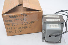NEW Magnetek 637-278 150VA Transformer 50/60Hz 240x480 24V