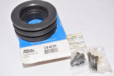 NEW Martin 2 B 40 SH Bushing Bore V-Belt Pulley 2 Groove, 4 in Pitch Dia., 4.35 in O.D