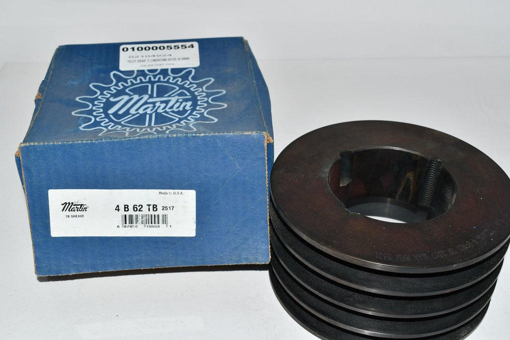 NEW Martin 4 B 62 TB 2517 Taper Lock Bushing 4 Groove Pulley USA