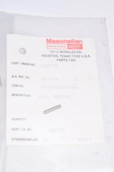 NEW Masoneilan Valve & Controls - Dresser, Part: 971342007250H Groove Pin