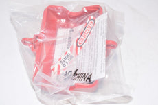 NEW Masterlock 3VAE3 Plug Lockout: For 3/4 in Max Cord Dia, For 2 1/4 in Max Plug Dia Red