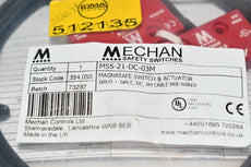 NEW Mechan Controls MS5-21-DC-03M Magnetic Safety Switch, With MS5-ACT Actuator