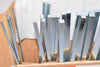 NEW Medalist Mak-A-Key Square Key Stock, 1018 Zinc Plated Steel, 12'' Lengths, 31 Bar Assortment