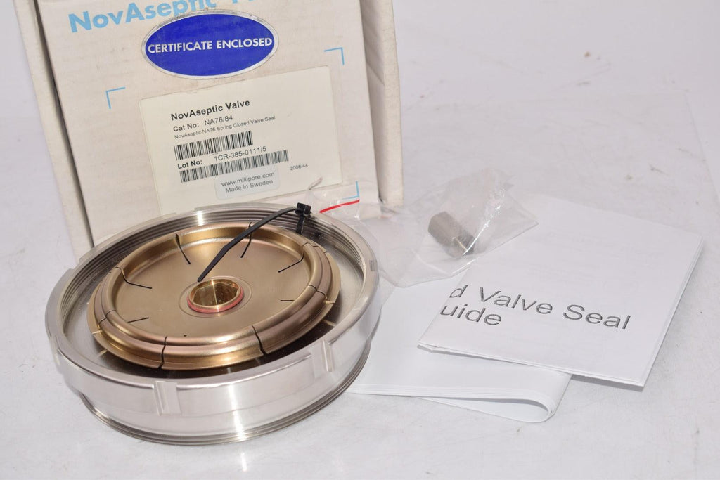 NEW MERCK Millipore NovAseptic NA76/84 Valve D-Seal Spring Closed Valv
