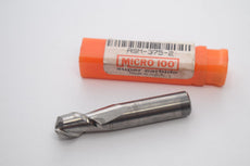 NEW Micro 100 ASM-375-2 3/8'' Size, 5/8'' LOC, 2 Flute, Solid Carbide 2 Flute Finishing End Mill