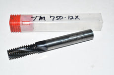 NEW MICRO 100 TM-750-12X 12 T.P.I. TPI, .495'' Dia., Solid Carbide Thread Mill