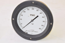 NEW Mid-West Instrument SN: 03120860 Pressure Gauge 0-60 PSID