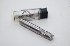 NEW Monster Tool 206-603003 Carbide End Mill, 1/2In, 4FL, Single, 3In