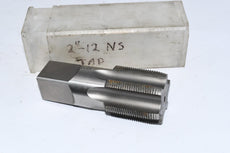 NEW NATC North American 2''-12 NS HS GH-6 USA 3-7808 Straight Flute Tap