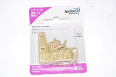 NEW National Hardware N190-868 Corner Braces 1-1/2'' x 3/8''