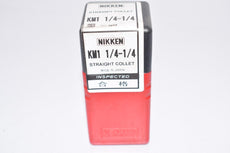 NEW NIKKEN KM1 1/4-1/4 Straight Collet, Milling Chuck Collet Machinist Tooling - Sealed