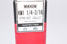 NEW NIKKEN KM1 1/4-3/16 Straight Collet Milling Chuck Collet , Machinist Tooling