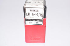 NEW NIKKEN KM1 1/4-3/16 Straight Collet Milling Chuck Sleeve, CNC Machinist Tooling