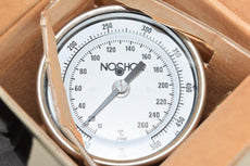 NEW NoShok 30.110.040.50/500, 50/500 F/C Pressure Gauge, 4.0'' Stem Length
