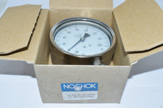 NEW Noshok 40.400 30'' HG 160 PSI 1/2'' Bottom Pressure Gauge