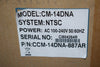 NEW NTSC CM-14DNA, AC 100-240V 50/60 Hz 14'' Professional Display System