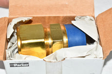 NEW Parker 20MSC20N-B A-lok Brass Male Connector 1-1/4in Npt X 1-1/4in Tube
